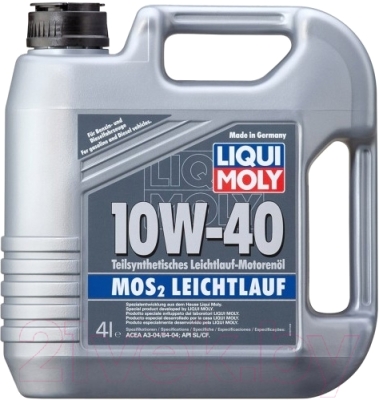 Моторное масло Liqui Moly MoS2 Leichtlauf 10W40 / 2184 (5л)