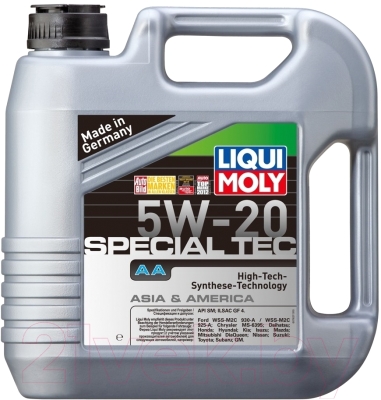 Моторное масло Liqui Moly Special Tec AA 5W20 / 20793 (5л)