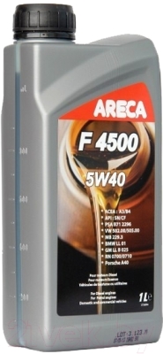 Моторное масло Areca F4500 5W40 / 11451 (1л)