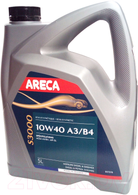 Изображение товара Моторное масло Areca S3000 10W40 / 12102 (5л)