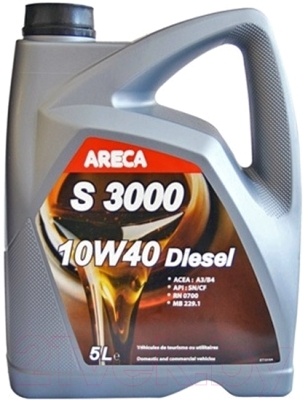 Моторное масло Areca S3000 Diesel 10W40 / 12202 (5л)