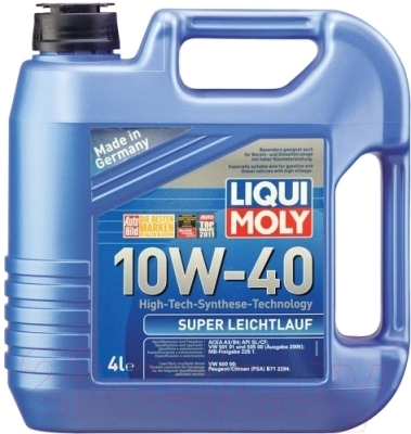 Моторное масло Liqui Moly Super Leichtlauf 10W40 / 9504 (4л)