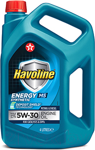 Моторное масло Texaco Havoline Energy MS 5W30 / 801735MHE (4л)