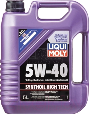 Моторное масло Liqui Moly Synthoil High Tech 5W40 / 1856 (5л)