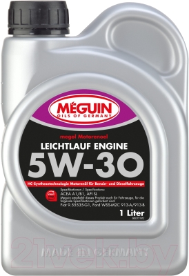 Моторное масло Meguin Megol Leichtlauf Engine 5W30 / 6373 (1л)