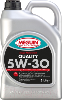 Моторное масло Meguin Megol Quality 5W30 / 6567 (5л)