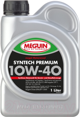 Моторное масло Meguin Megol Syntech Premium 10W40 / 4339 (1л)