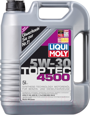 Моторное масло Liqui Moly Top Тес 4500 5W30 / 2318 (5л)
