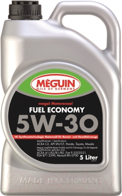 Моторное масло Meguin Megol Fuel Economy 5W30 / 9441 (5л)