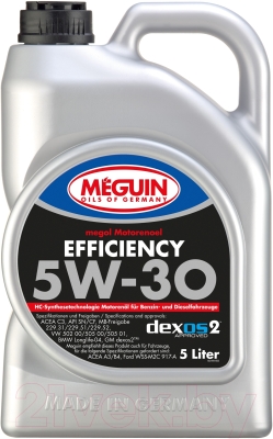 Моторное масло Meguin Megol Efficiency 5W30 / 3194 (5л)