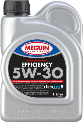 Моторное масло Meguin Megol Efficiency 5W30 / 3196 (1л)