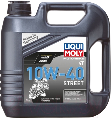 Моторное масло Liqui Moly Motorbike 4T Street 10W40 (4л)
