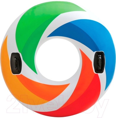 Надувной круг Intex Цветной вихрь / 58202