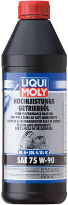 Трансмиссионное масло Liqui Moly Hochleistungs-Getriebeoil GL4+ 75W90 / 4434 (1л)