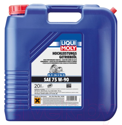 Трансмиссионное масло Liqui Moly Hochleistungs-Getriebeoil GL4+ 75W90 / 4435 (20л)