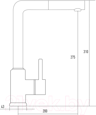 Смеситель Kuppersberg Geo KG2385CR (слоновая кость)