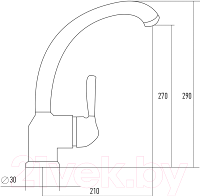 Смеситель Kuppersberg Gus KG2511 (черный)