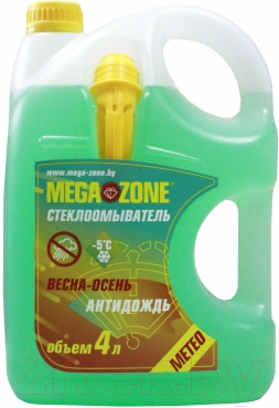 Жидкость стеклоомывающая MegaZone Meteo Весна/Осень -5 / 9000010 (4л)