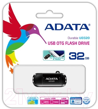 Usb flash накопитель A-data DashDrive Durable UD320 32GB (AUD320-32G-RBK)