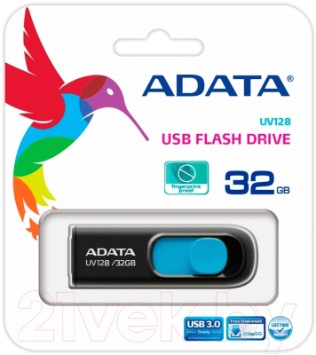 Usb flash накопитель A-data DashDrive UV128 32GB (AUV128-32G-RBE)