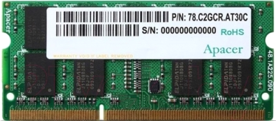 Оперативная память DDR3 Apacer AS08GFA60CATBGJ