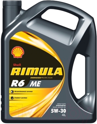 Моторное масло Shell Rimula R6 ME 5W30 (4л)