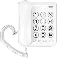 Проводной телефон Texet TX-262 (светло-серый) - 