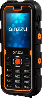 Мобильный телефон Ginzzu R2 Dual (черный/оранжевый)