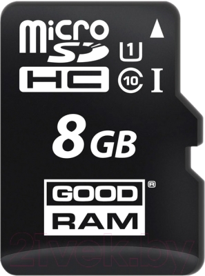 Карта памяти Goodram microSDHC (Class 10) UHS-I 8GB (M1AA-0080R11)