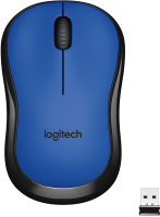 Мышь Logitech M220 / 910-004879 (черный/синий) - 