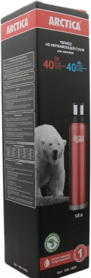 Термос для напитков Арктика 106-1600 (красный)