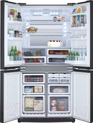 Холодильник с морозильником Sharp SJ-EX98F-SL