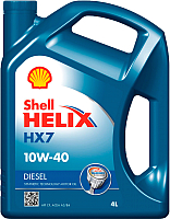 Моторное масло Shell Helix HX7 10W40 Diesel (4л) - 