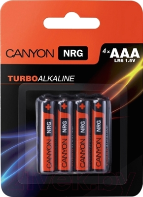 Комплект батареек Canyon ALKAAA4 (4шт)