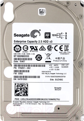 Жесткий диск Seagate Enterprise Capacity 1TB (ST1000NX0333)