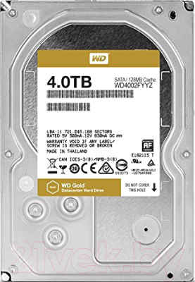 Жесткий диск Western Digital Gold 4TB (WD4002FYYZ)