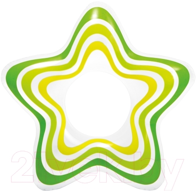 Надувной круг Intex Звезда / 59243 (салатовый)