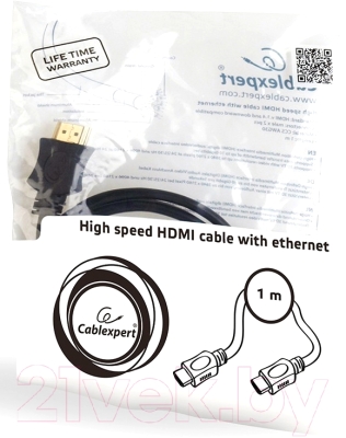 Кабель Cablexpert CC-HDMI4L-1M (1м)
