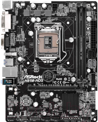 Материнская плата AsRock H81M-HDS R2.0