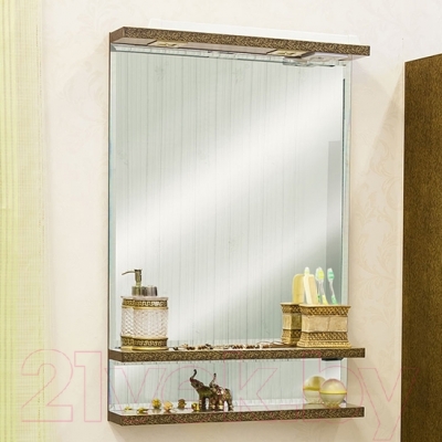 Зеркало Sanflor Румба 60 / Rm.02.60 (венге патина золото)