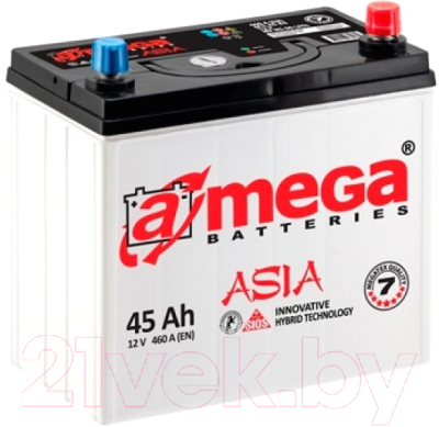 Автомобильный аккумулятор A-mega Asia 45 L+ (45 А/ч)