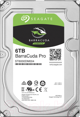 Жесткий диск Seagate Barracuda Pro 6TB (ST6000DM004)