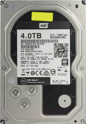 Жесткий диск Western Digital Black 4TB (WD4004FZWX)