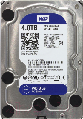 Гибридный жесткий диск Western Digital Blue 4TB (WD40E31X)