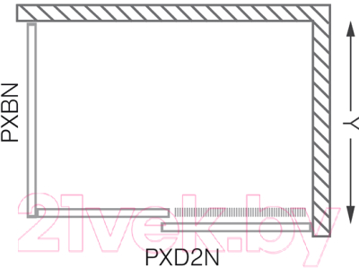 Душевая стенка Roltechnik Proxima Line PXBN/70 (хром/матовое стекло)