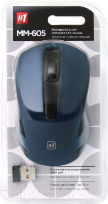 Мышь Defender #1 MM-605 / 52606 (синий)
