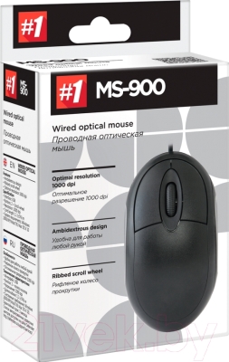Мышь Defender #1 MS-900 / 52903 (черный)