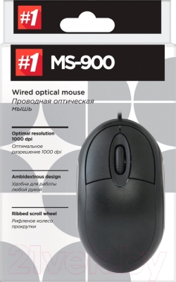 Мышь Defender #1 MS-900 / 52903 (черный)