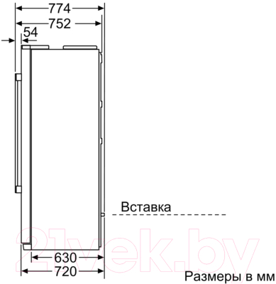 Холодильник с морозильником Siemens KA90IVI20R