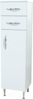 Шкаф-полупенал для ванной СанитаМебель Камелия-42 Д2 (белый, правый)